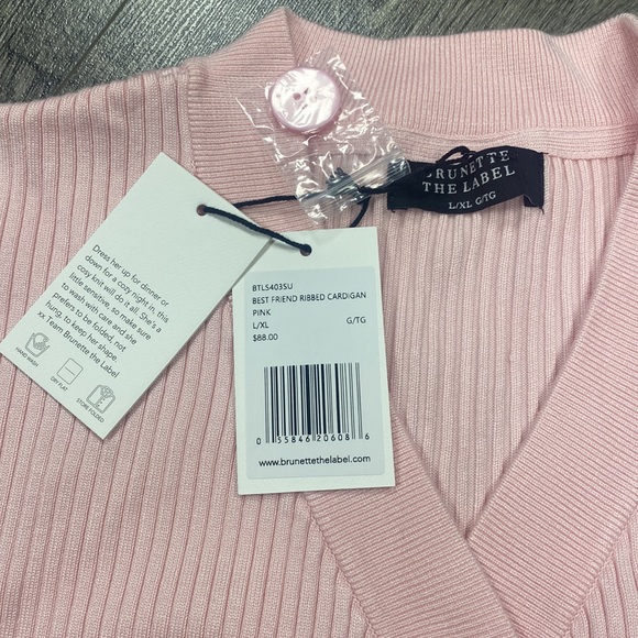 Brunette the label ribbed cardigan - Picture 4 of 5